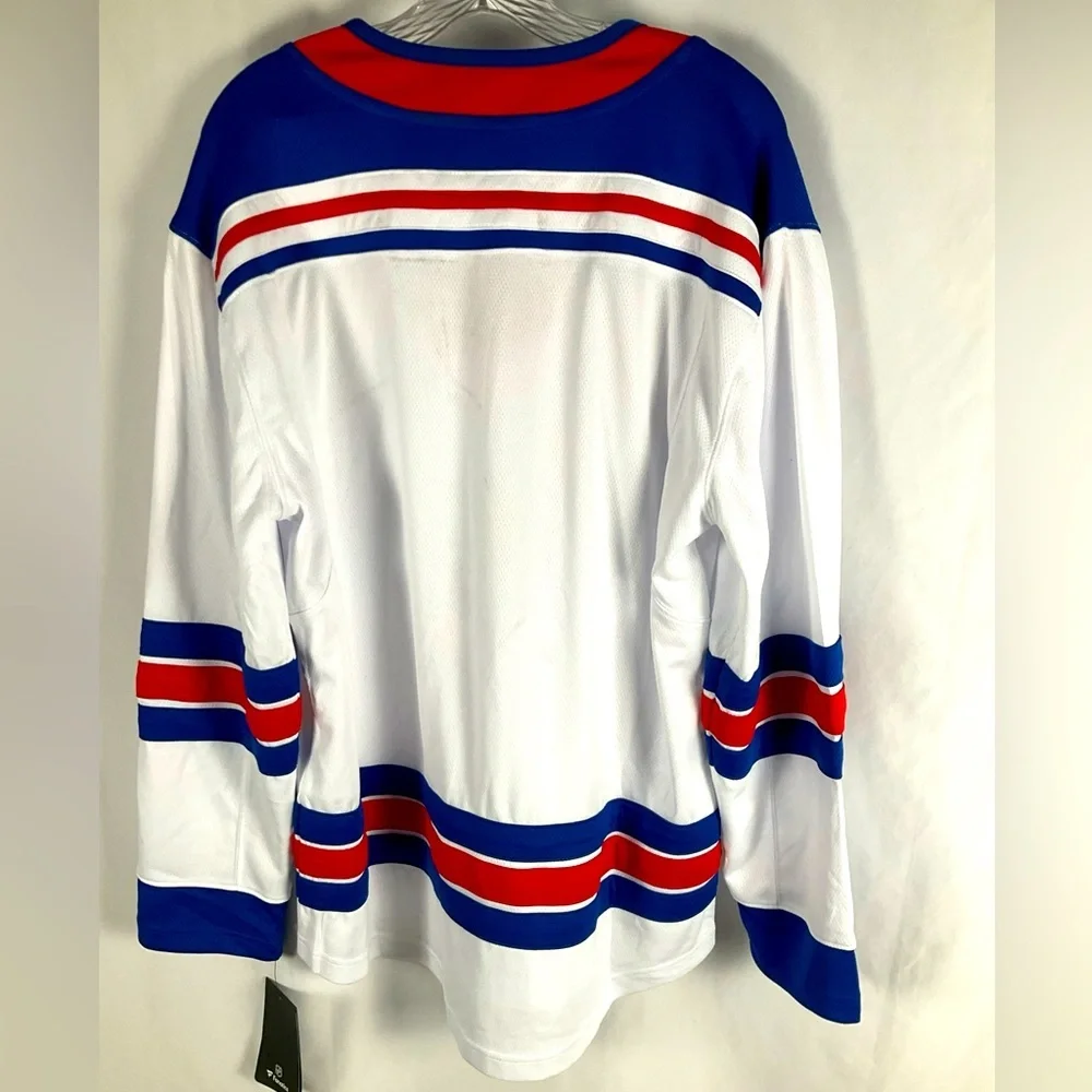 New York Rangers Fanatics Men’s White Medium NHL Breakaway Jersey NWT - Picture 2 of 11